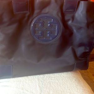 Tory Burch blue large tote, used as work bag, gently used.